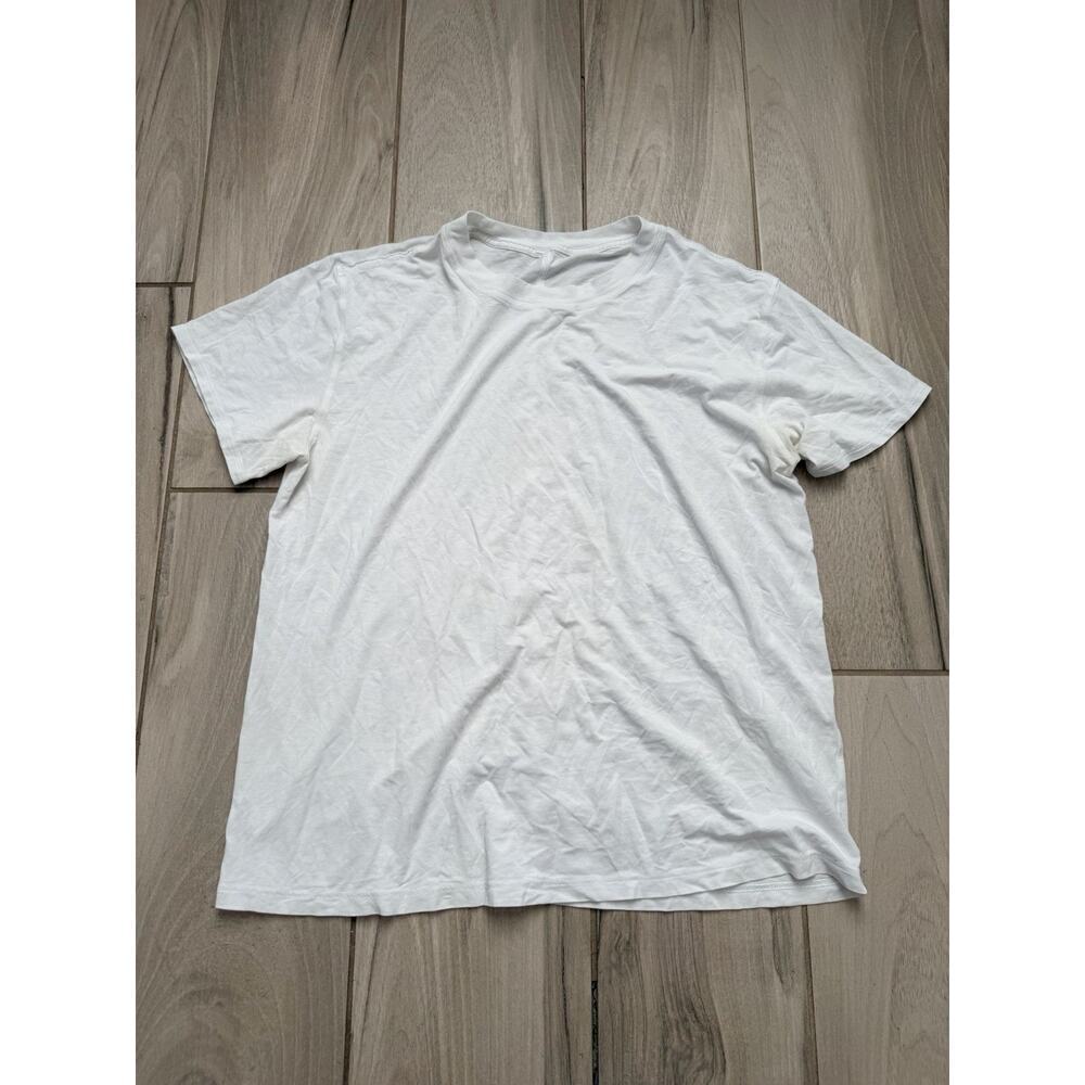 Lululemon Short Sleeve T-Shirt White Size M L Pima Cotton BZ